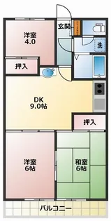 高知県高知市大川筋2【マンション】の間取り