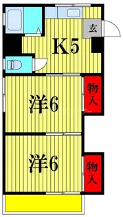 田村グリーンハイツ【2階】の間取り