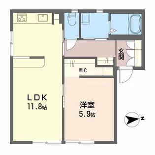 エクセルコート【1階】の間取り