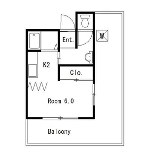 1Kの間取り画像