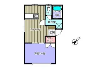 アップルサイドハイツ A【1階】の間取り