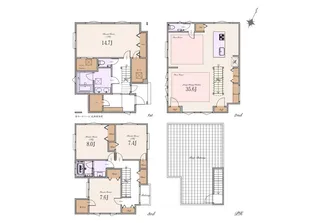 東京都港区南麻布4【一戸建】の間取り