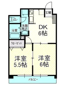 サンロード二番町【5階】の間取り