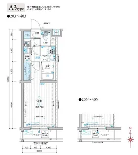 メインステージ上板橋【2階】の間取り