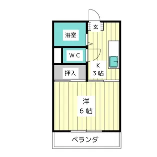 メゾン石ヶ根A【2階】の間取り