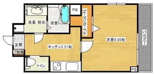 【舟入幸町】KDXレジデンス舟入幸町【6階】の間取り