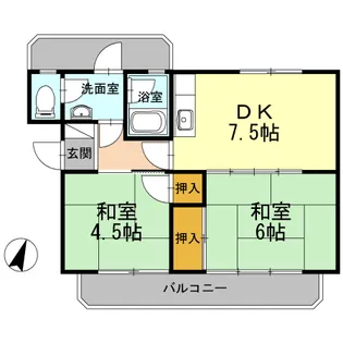 メゾン矢野【2階】の間取り