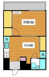 パシフィックコーポII【1階】の間取り