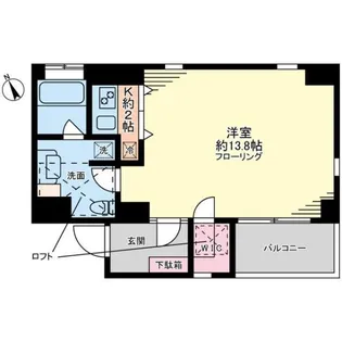 FLEG目黒平町【1階】の間取り