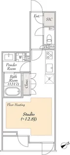 1Rの間取り画像