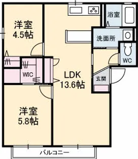 グレイス光B棟【2階】の間取り
