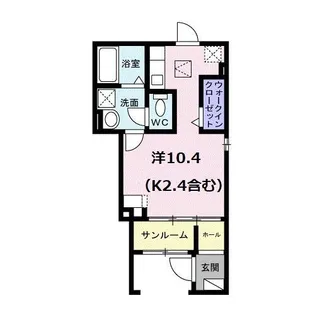 クオーレ国立【1階】の間取り