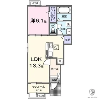 駅西 I【1階】の間取り