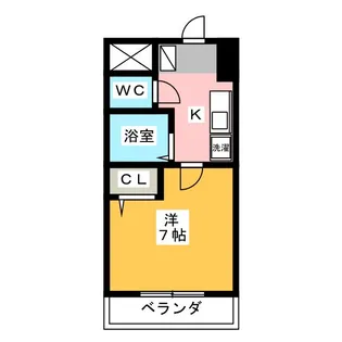 グリーンヒルズ千種【4階】の間取り