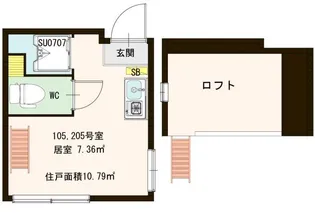 東京都豊島区南大塚1【アパート】の間取り