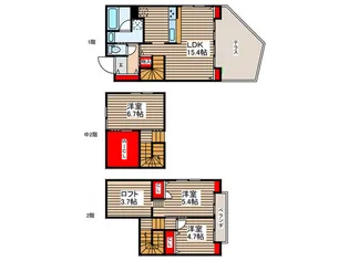 千葉県市川市妙典2【一戸建】の間取り
