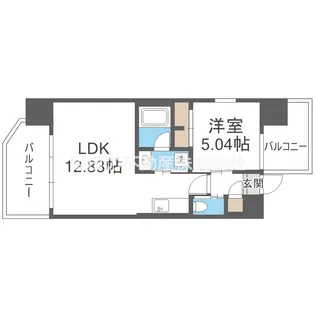 大阪府大阪市東成区中道3【マンション】の間取り