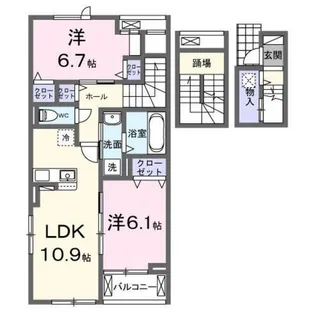 レジデンスM【3階】の間取り