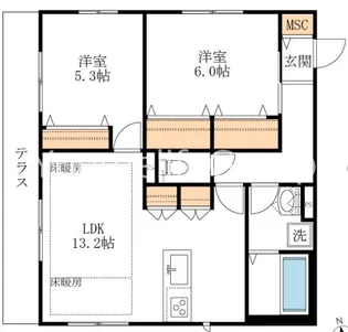 レジデンス f【1階】の間取り