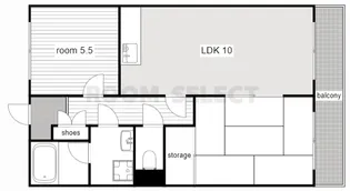 アラカワビル【3階】の間取り