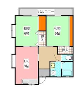 ハイツ池ノ上【2階】の間取り