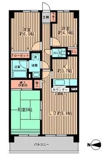フォレストパーク相模原【7階】の間取り