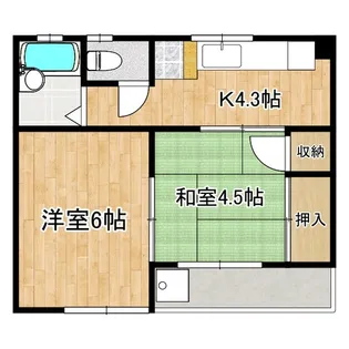 スカイメゾン【1階】の間取り