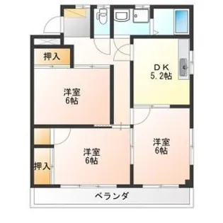 メゾン・ド・オリビアン【1階】の間取り