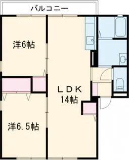 ノースガーデンB棟【2階】の間取り