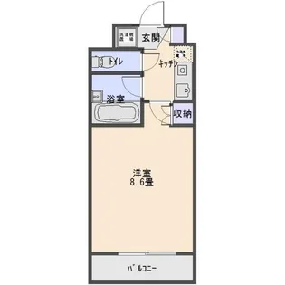 ヌヴェルハイツ【3階】の間取り