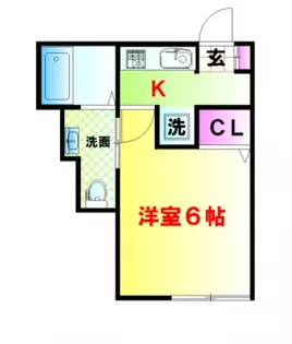 東京都中野区野方5【アパート】の間取り