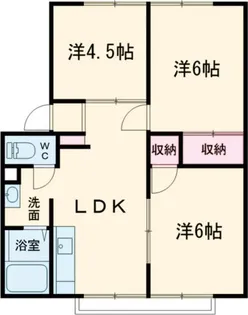 ハイツ山崎 A【1階】の間取り
