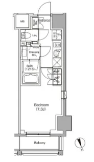 東京都千代田区飯田橋1【マンション】の間取り