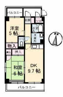広島県福山市南蔵王町4【マンション】の間取り