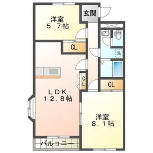 セピアコート【2階】の間取り