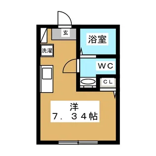 ラテラスCK富岡西【1階】の間取り