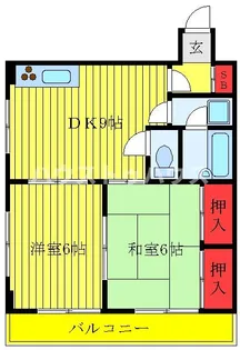 サンドエル【1階】の間取り