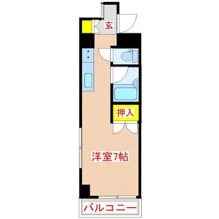 パルセスユニ【2階】の間取り