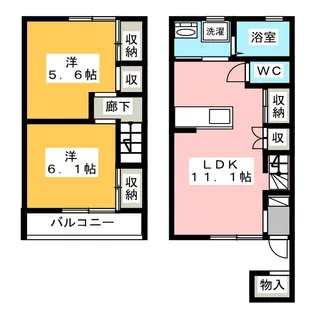 サンシャイン桜パーク【1階】の間取り
