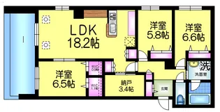 東京都荒川区東尾久8【マンション】の間取り