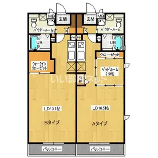 ガーデン ガーデン【3階】の間取り