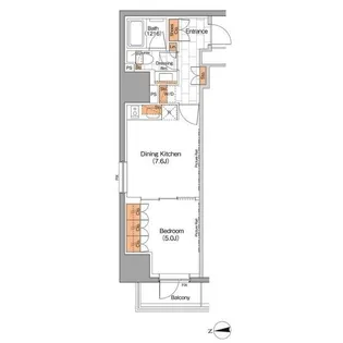 ザ・パークハビオ上野【5階】の間取り