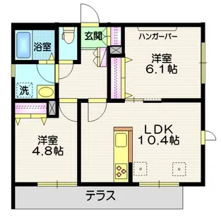ラ・メゾンM【1階】の間取り