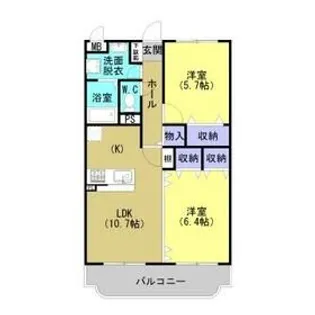 エンジェルズフォレストA【1階】の間取り