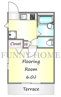 プラティーク緑が丘【1階】の間取り