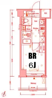 Log横浜伊勢町【6階】の間取り
