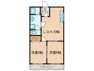 いずみハイツ【3階】の間取り