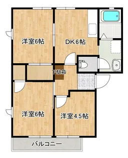 ベルジュール【2階】の間取り