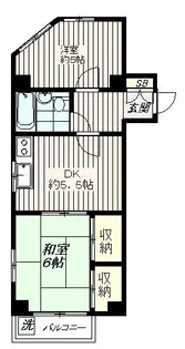 東京都新宿区早稲田鶴巻町【マンション】の間取り