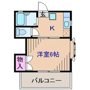 ル・ジャルダン・オオクラヤマA【2階】の間取り